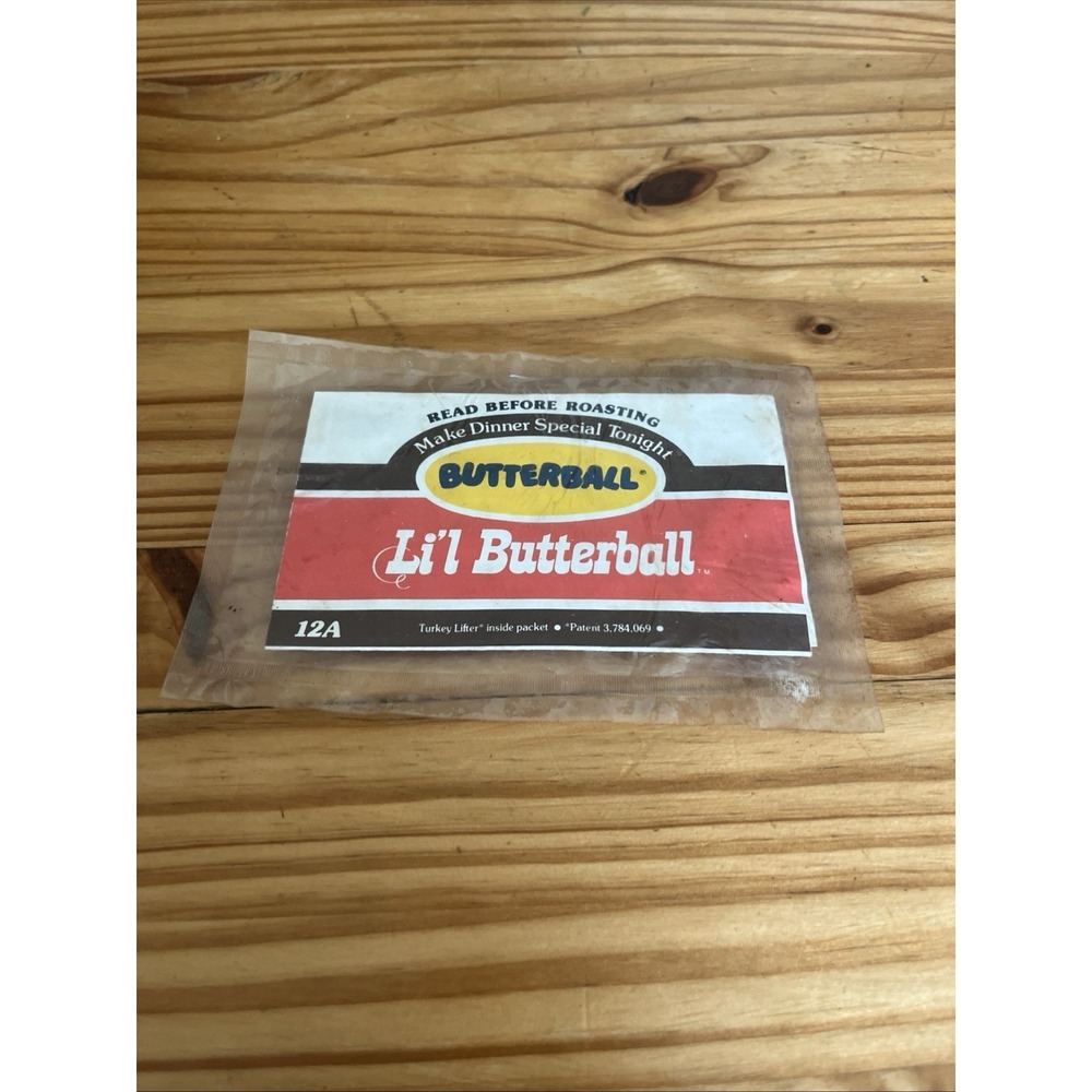 Vintage Butterball Turkey Complete Roasting Directions With Turkey Lifter Sealed